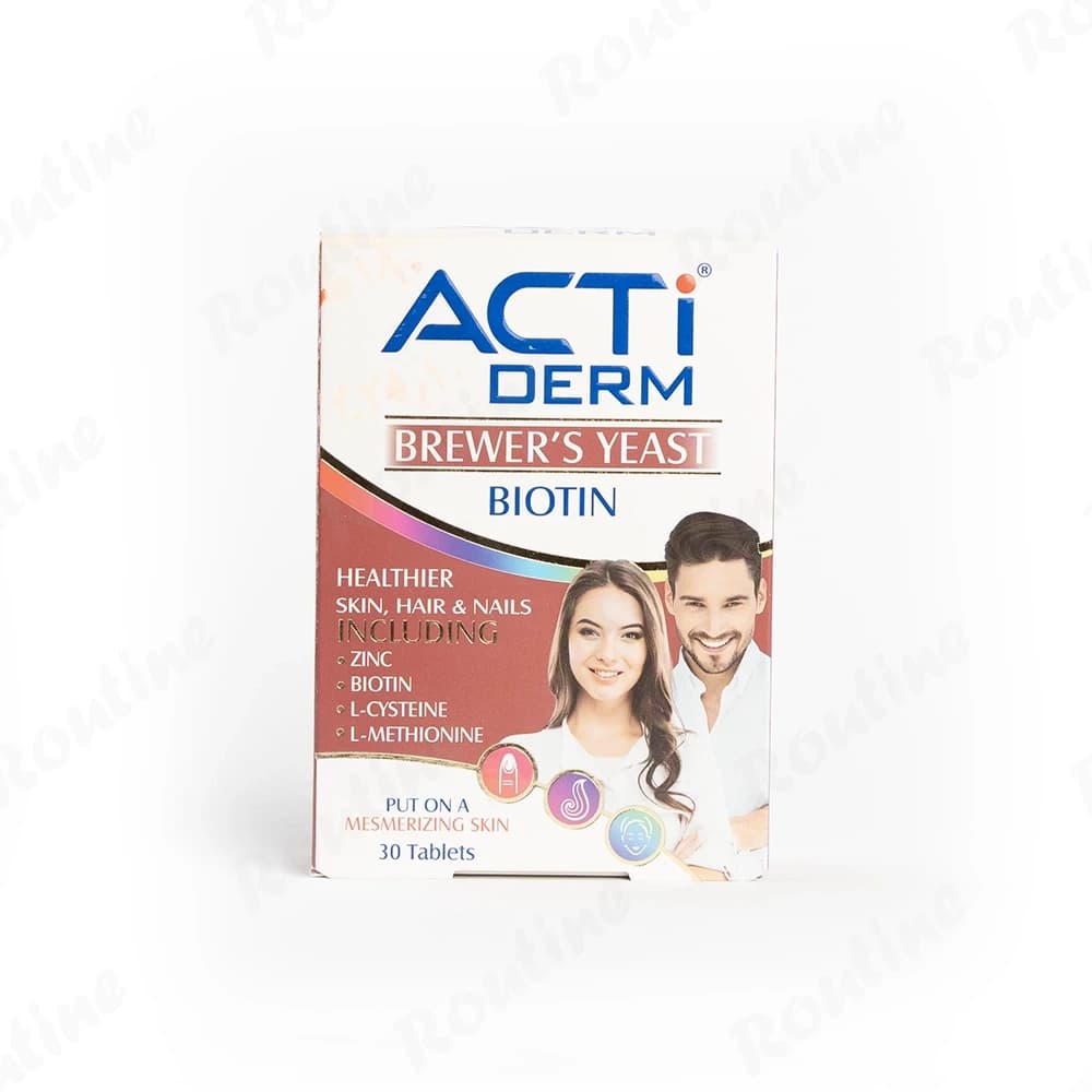 قرص اکتی‌درم حاوی بیوتین اَبیان دارو 30 عدد، تصویر 1