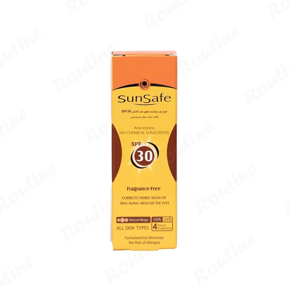 کرم ضد آفتاب رنگی سان سیف SPF30 مناسب دور چشم حجم 20 میلی لیتر — تصویر 3