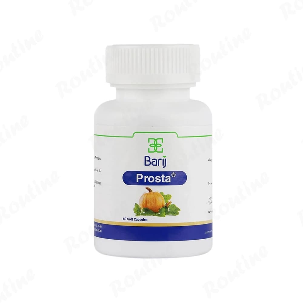 کپسول ژله‌ای پروستا 390 میلی‌گرم باریج اسانس 30 عدد، تصویر 1