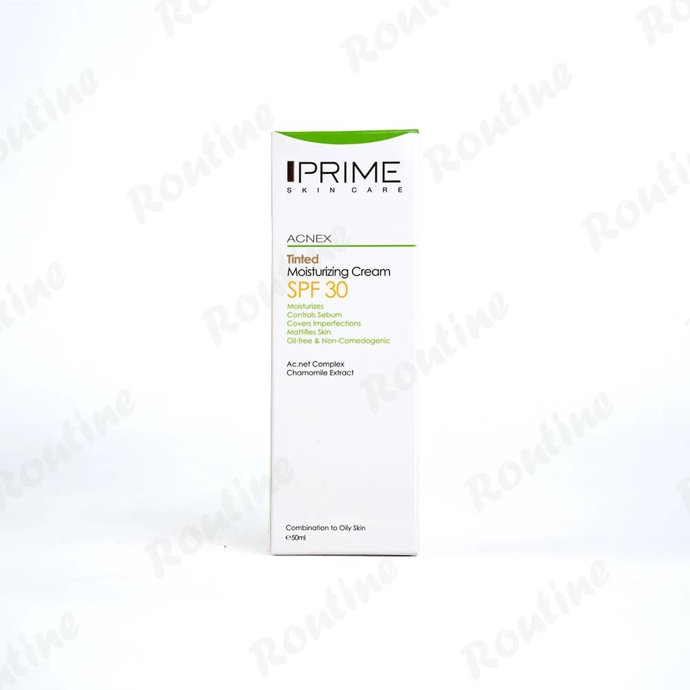 کرم مرطوب کننده آکنس فاقد رنگ SPF30 پوست چرب و مختلط پرایم