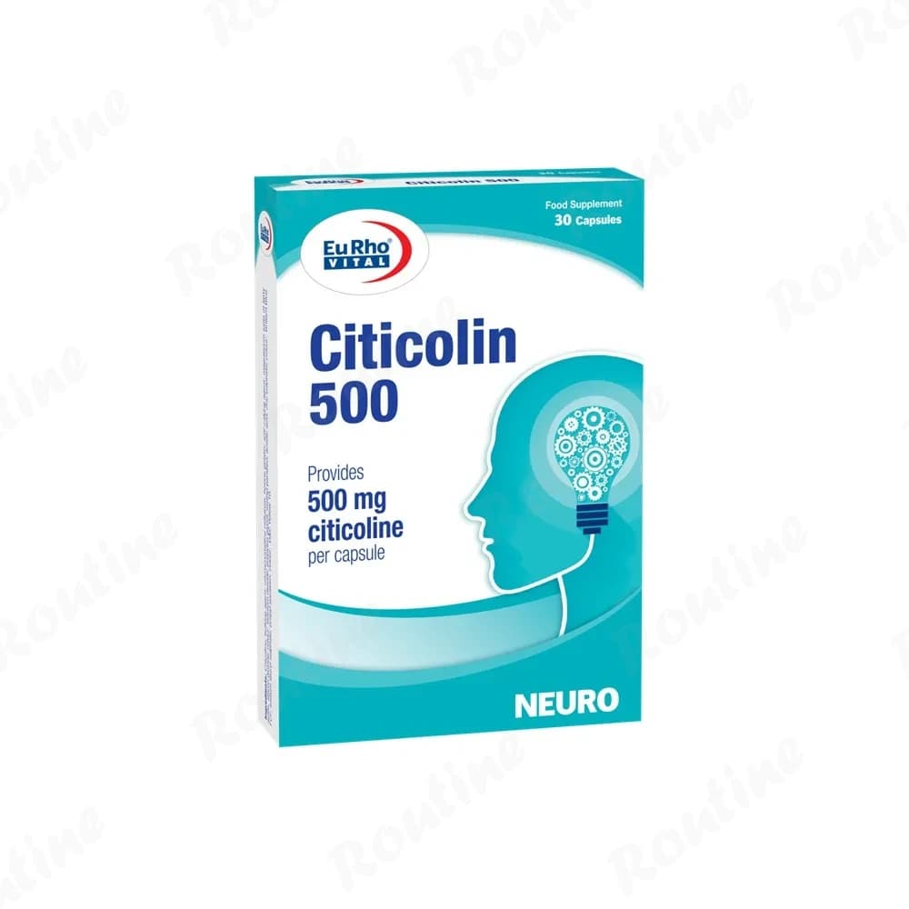 کپسول سیتی کولین یوروویتال 500 میلیگرم 30 عدد
