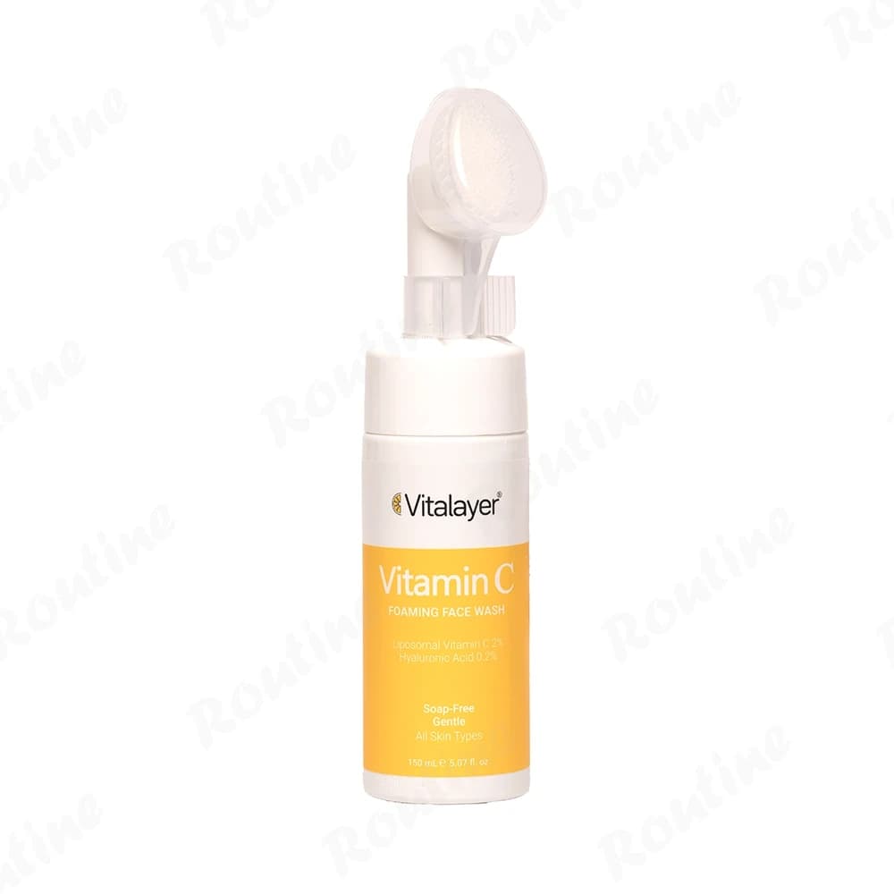 فوم شستشوی صورت ویتالیر مدل VITAMIN C مناسب انواع پوست