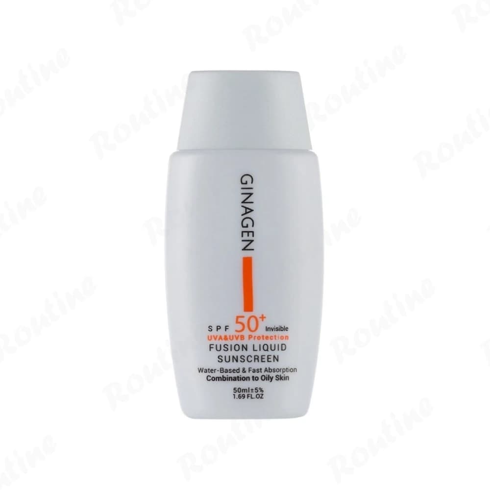 کرم ضد آفتاب بی رنگ SPF 50 ژیناژن مناسب پوست چرب و مختلط