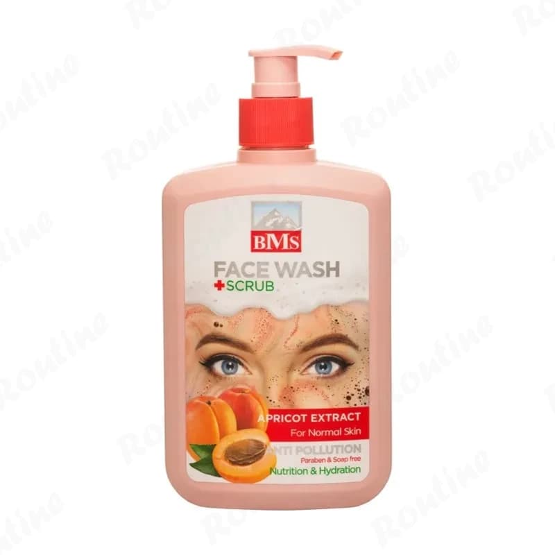 ژل شستشوی صورت اسکرابدار پوست نرمال قیسی بیاماس 500 میلیلیتر