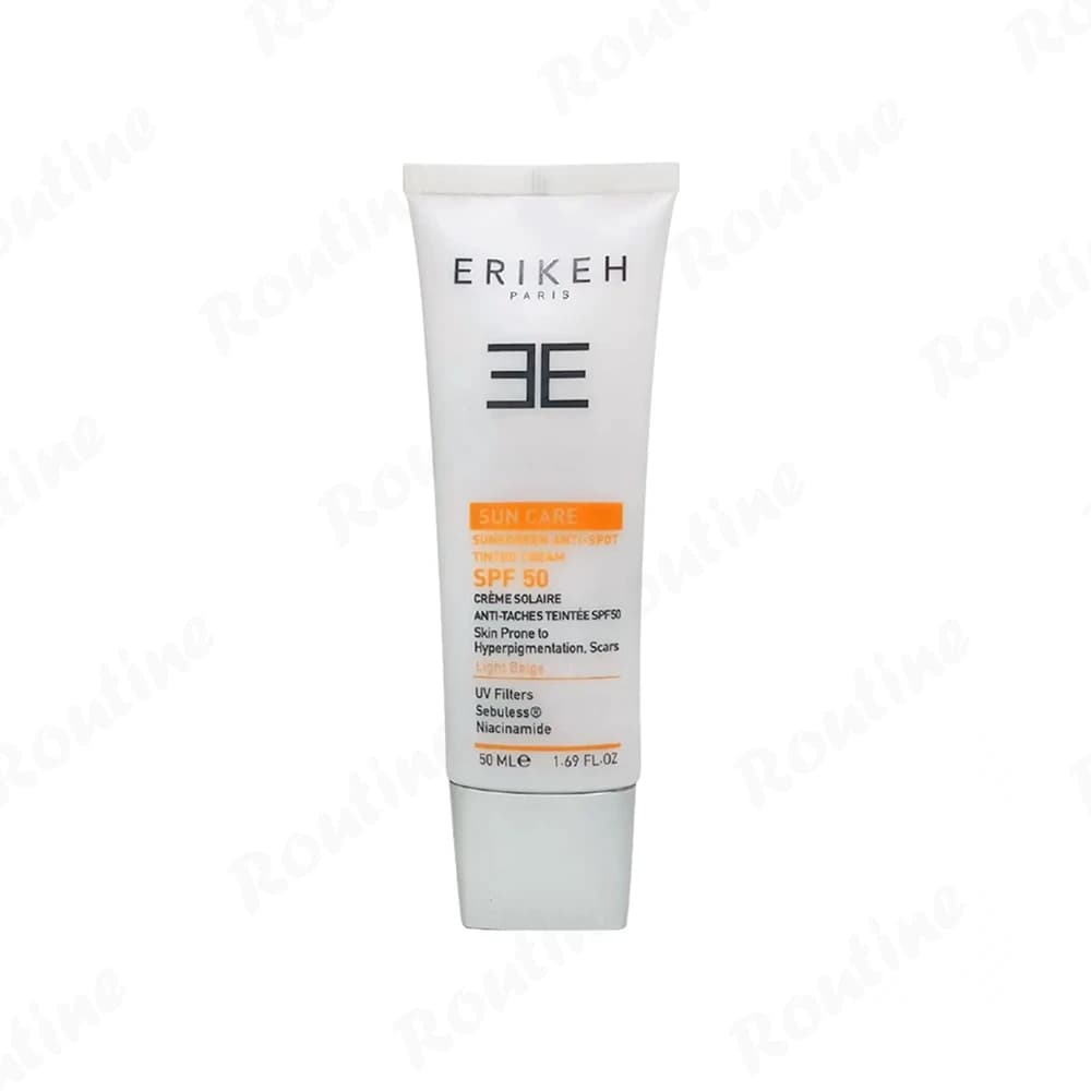 کرم ضد آفتاب ضد لک SPF50 بژ روشن اریکه