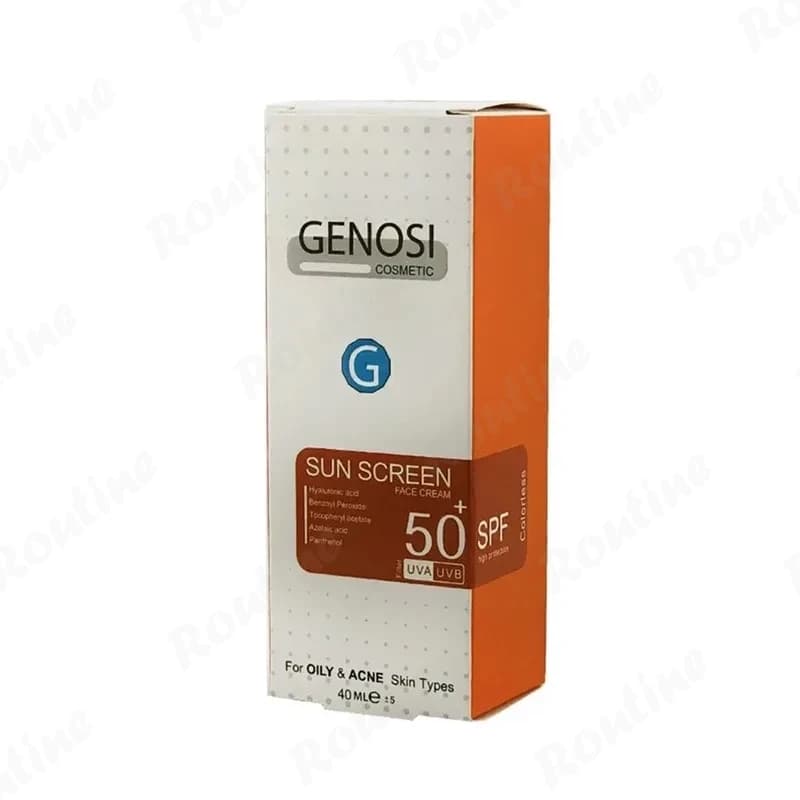 کرم ضد آفتاب بیرنگ پوست چرب SPF50 گنوسی