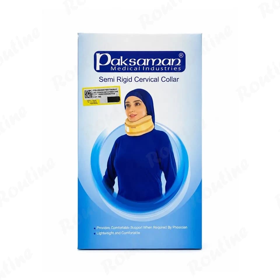 گردنبند طبی نیمهسخت پاک سمن