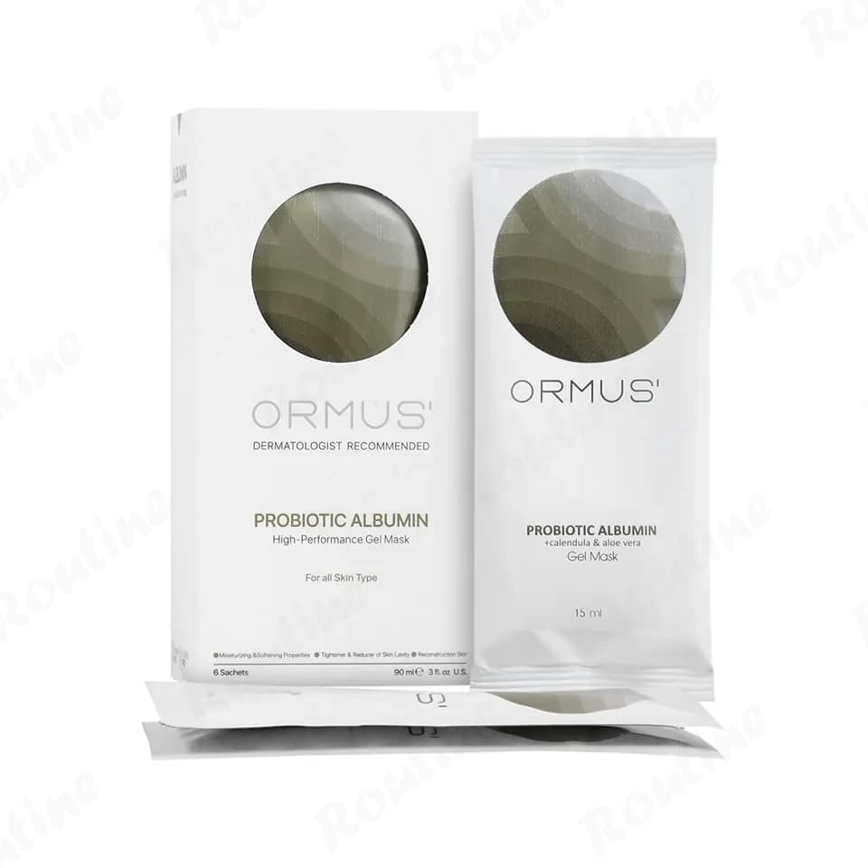 ژل ماسک صورت پروبیوتیک آلبومین (Albumin) اورموس بسته 6 عددی