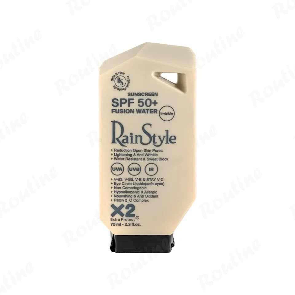 کرم ضد آفتاب بی رنگ فیوژن واتر (Fusion Water) با SPF50 مناسب انواع پوست رین استایل 70 میلی لیتر